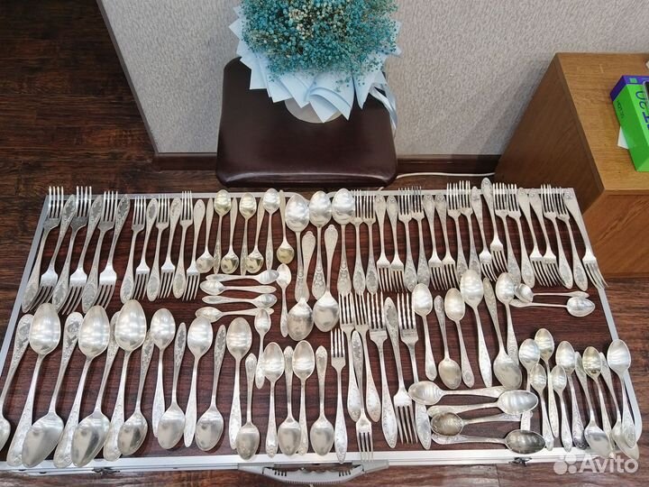 Мельхиоровые ложки вилки наборы СССР