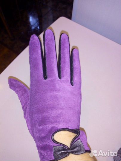 Перчатки кожаные