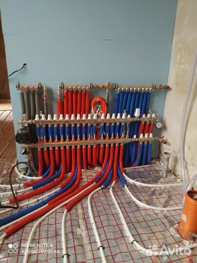 Монтаж Теплого пола, отопление, водоснабжение