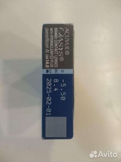 Линзы контактные acuvue oasys двухнедельные -5.5