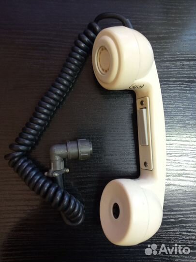 Телефонная трубка белая новая