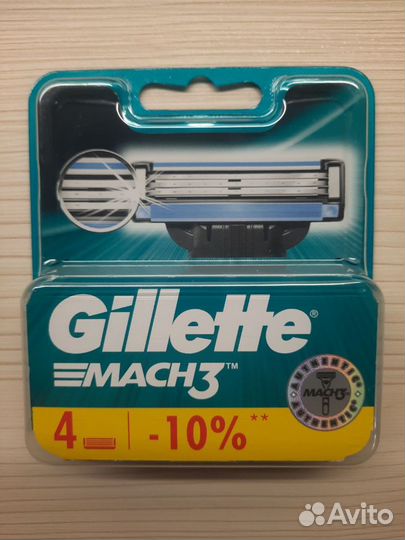 Сменные лезвия Gillette, в ассортименте