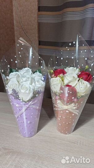 Букет цветов из мыла