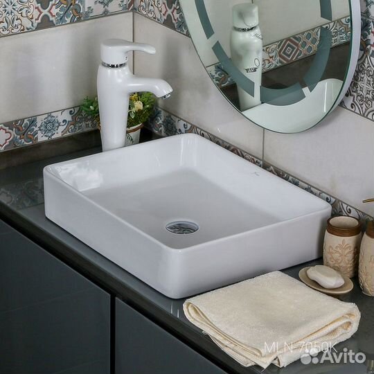 Накладная раковина melana mln-7050k