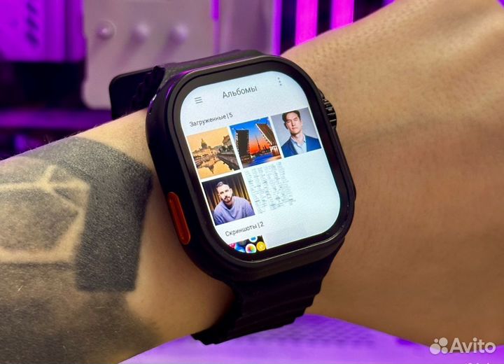 Apple Watch 9 ultra+ (Android,WiFi,Фотоальбом,Sim)