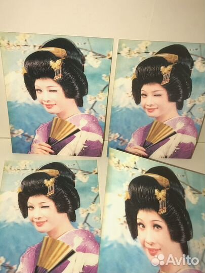 4 новых стерео открытки из Японии. 1970 год