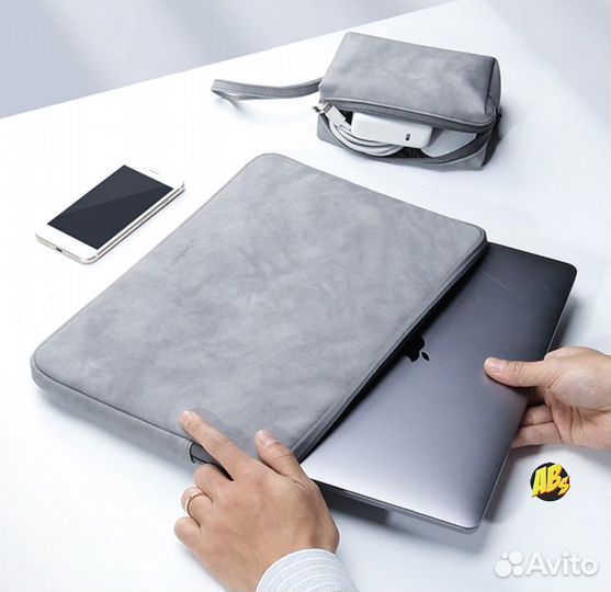 Чехол для MacBook Pro, Air 13 с сумкой для зарядки