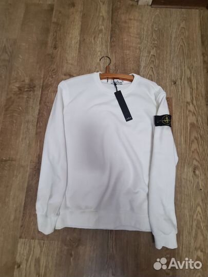 Stone island кофта белая