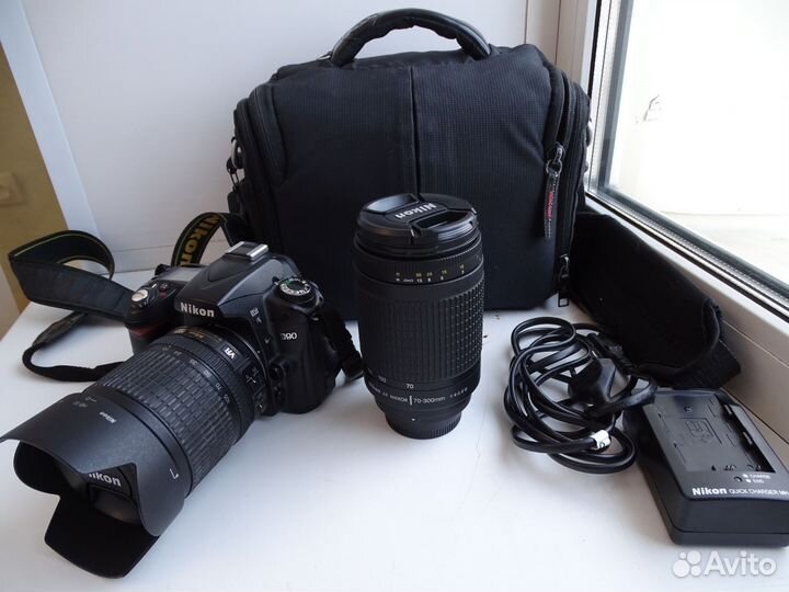 Nikon d90+2 объектива