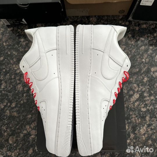 Nike Air Force 1 Supreme White Оригинал