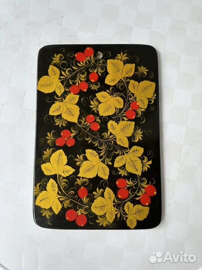 Хохлома деревянная доска разделочная кухонная СССР