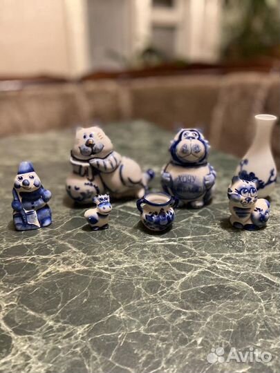 Гжель мелкая пластика