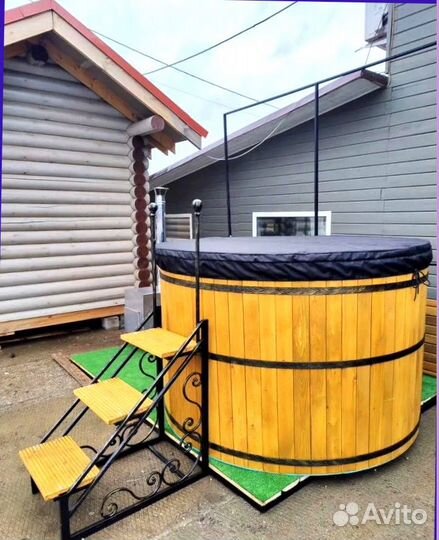 Купель уличная с подогревом в Звенигороде