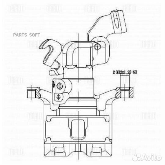 Trialli CF350128 Суппорт торм. для а/м Mazda 6 (02