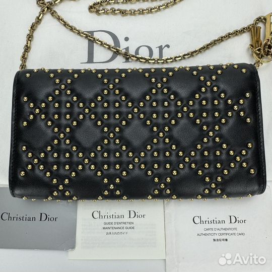 Клатч Dior Cannage Stadded оригинал