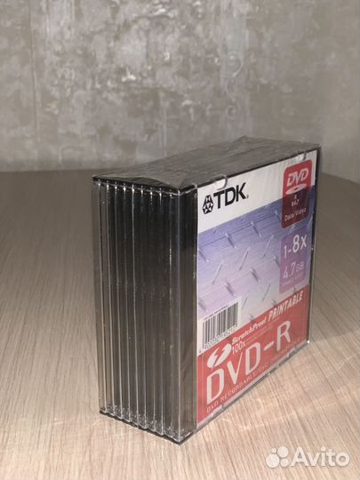 Диски для записи упаковка DVD-R (10 шт)