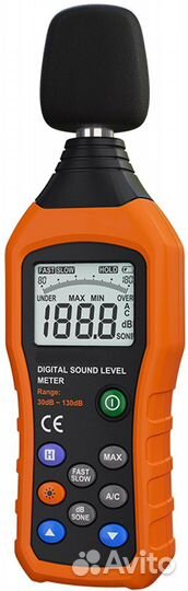 Цифровой измеритель уровня шума peakmeter PM6708