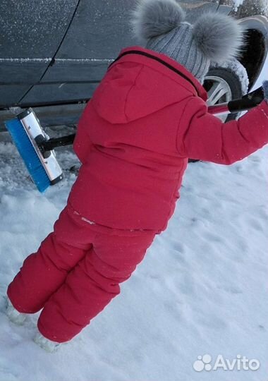 Зимний раздельный комбинезон на девочку, рост 86