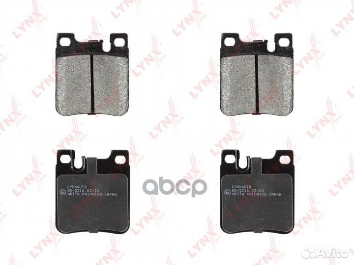 Колодки тормозные дисковые зад BD5316 lynxauto