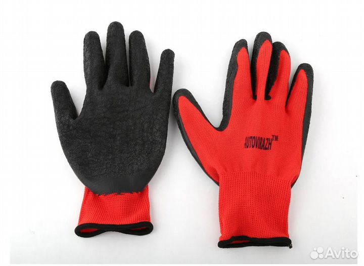 Перчатки с латексным покрытием р.9 