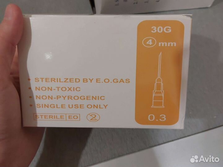 Иглы для мезотерапии (30 g 4 mm) 65 штук