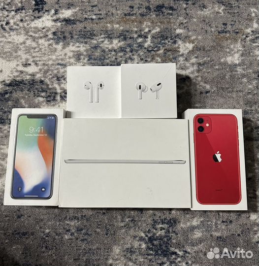 Оригинальные коробки на iPhone airpods iPad mini