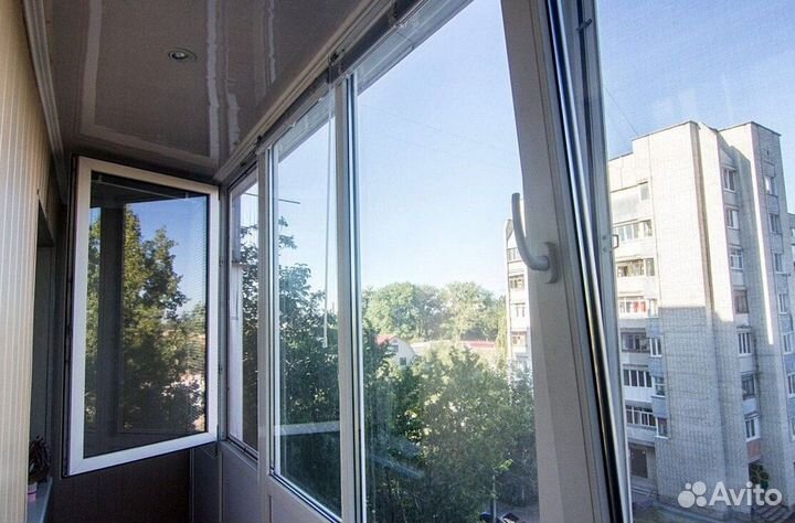 Остекление балконов и лоджий под ключ H2454