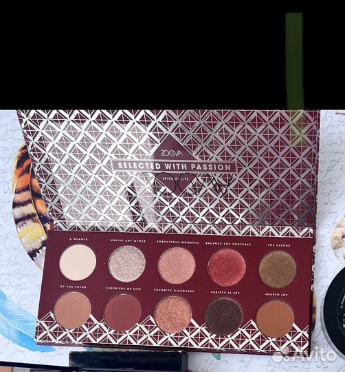 Палитра теней zoeva палетка