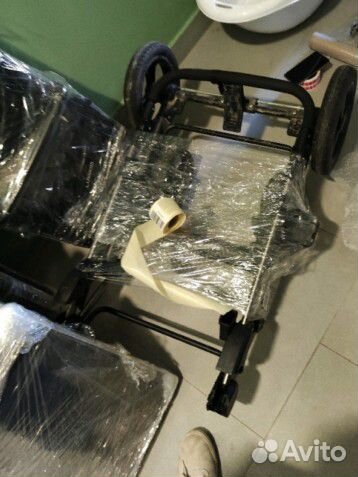 Коляска-трансформер luxmom 555 чёрная 2в1