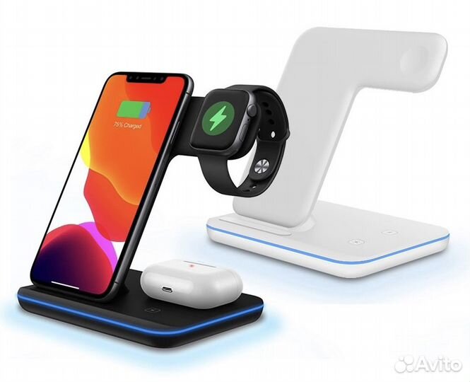 Беспроводная зарядная станция 3 в 1