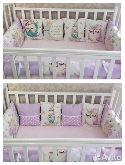 Бортики в детскую кроватку