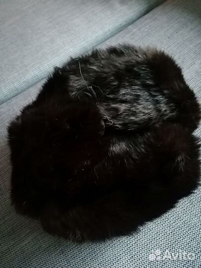 Шапка ушанка из кролика, новая, винтаж СССР