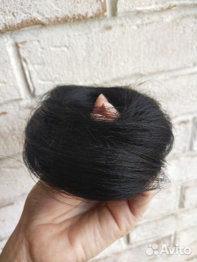 Шиньон резинка из натуральных волос