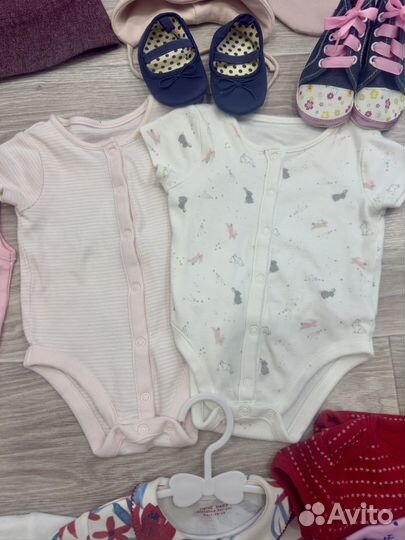 Большой пакет фирменных вещей на девочку 62-68