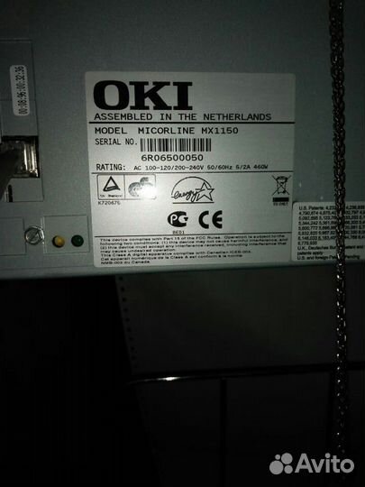 Линейно-матричный приниер OKI Microline MX 1150