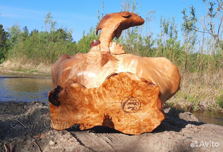 Интерьерная ваза «Хариус сибирский»