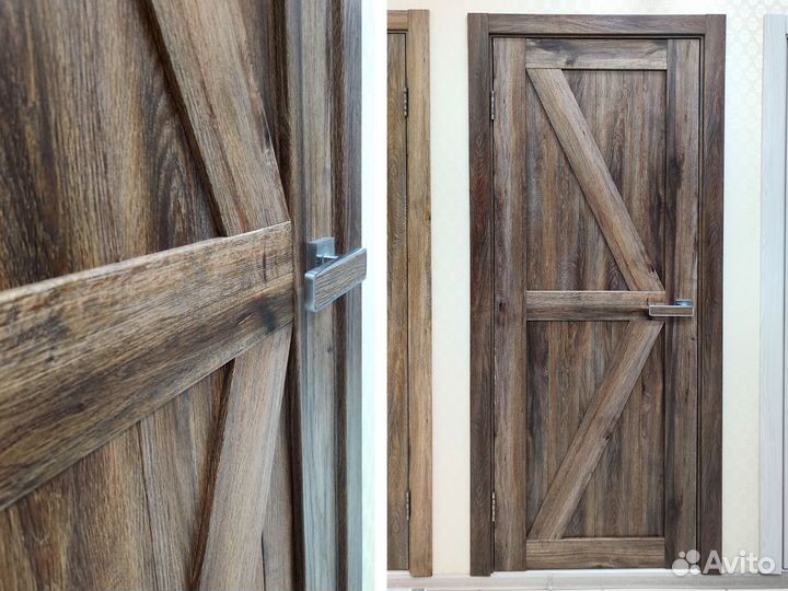 Межкомнатная дверь в стиле лофт сканди