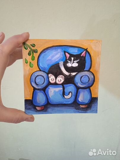 Картины мини акрилом 