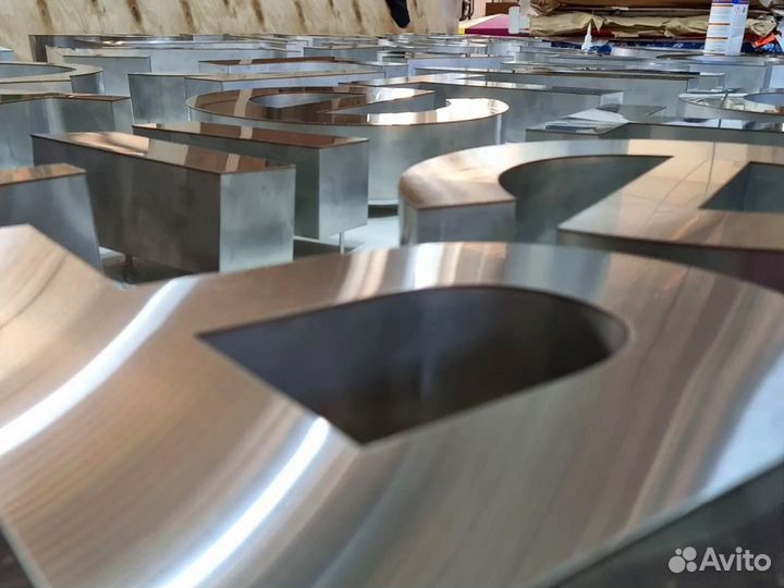 Буквы и цифры из нержавеющей стали и металла