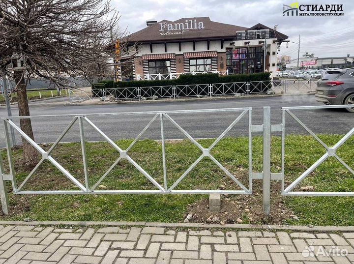 Пешеходное ограждение крест