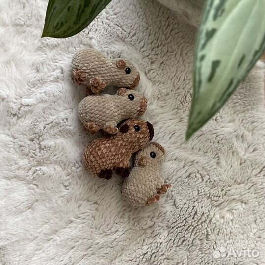 Капибара плюшевая вязаная игрушка