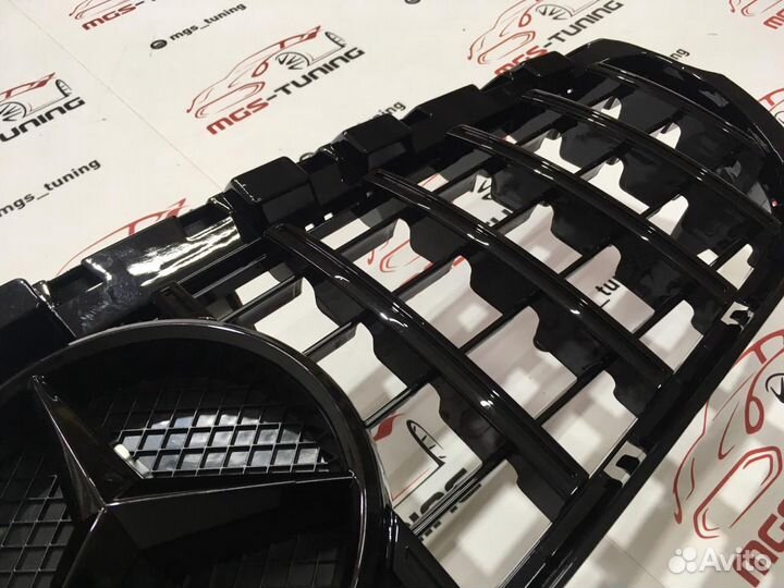 Решетка на Mercedes CLA class w117 GT Style Black