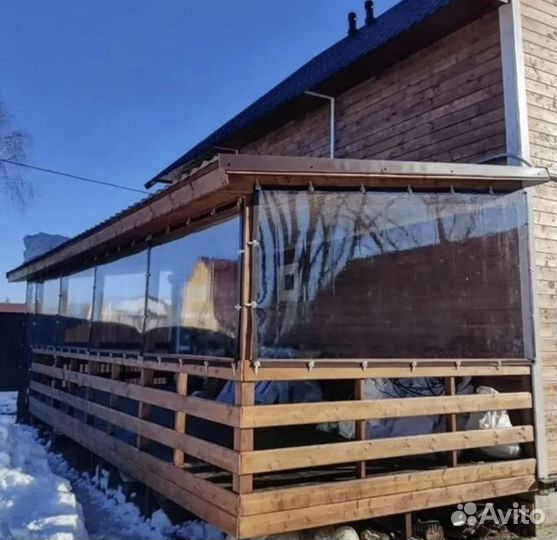 Гибкие окна для беседки