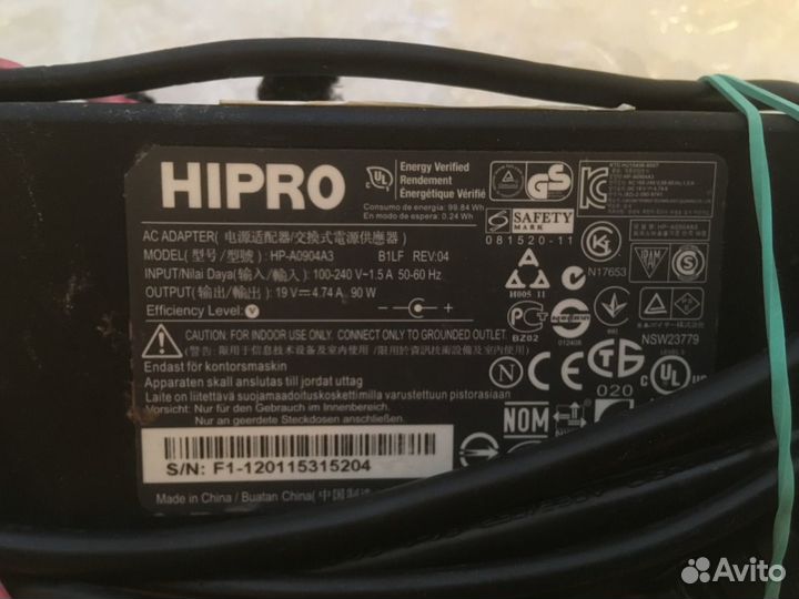 Зарядное устройство ориг Acer 19 V 4.74 A, 5.5*1.7