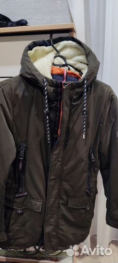 Куртка осенняя подростковая удлинённая