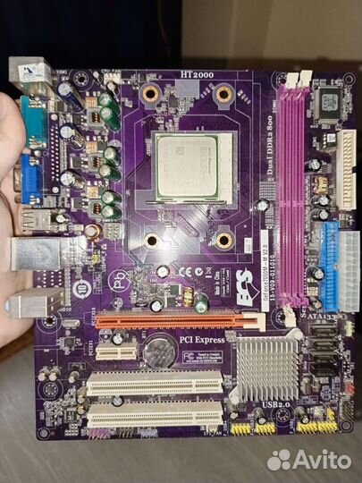 Материнская плата am2 + amd phenom hd8400