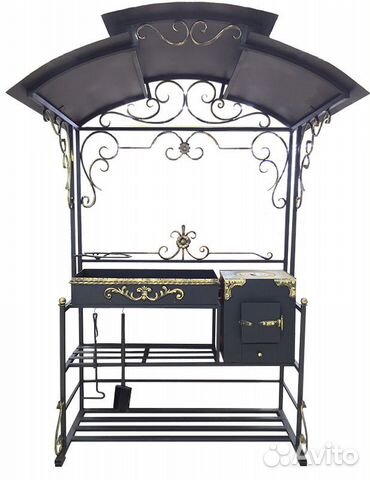 Мангал кованый “Очаг с крышей”