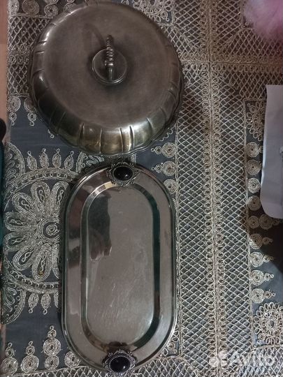 Мельхиоровый поднос