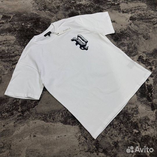 Футболка purple brand белая