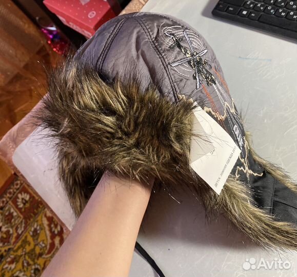 Шапка зимняя на мальчика 52 размер